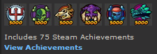 75 Steam achievements?